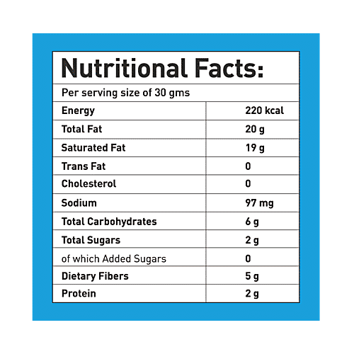 BLUFF Roasted Coconut Chips - Slightly Salted, 30 g  