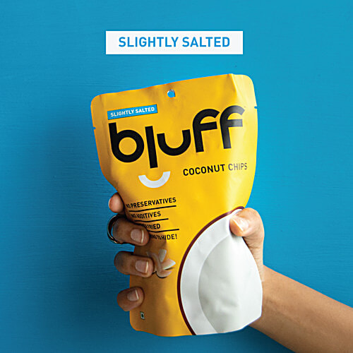 BLUFF Roasted Coconut Chips - Slightly Salted, 30 g  
