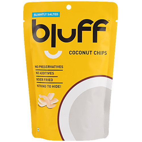 BLUFF Roasted Coconut Chips - Slightly Salted, 30 g  