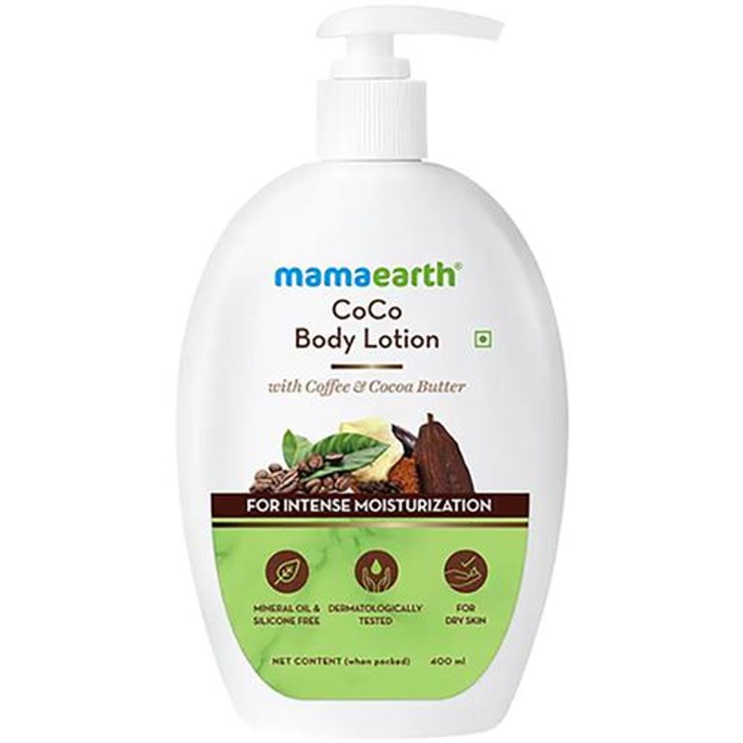 Mamaearth Intense Moisturisation Coco Body Lotion - For Dry Skin, With Coffee & Cocoa Butter, 400 ml 