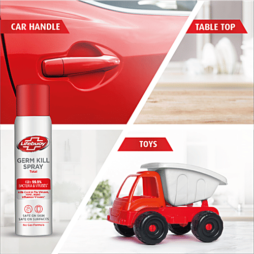 Lifebuoy Germ Protection Spray Total - Kills 99.9% Bacteria & Viruses, 85 ml  