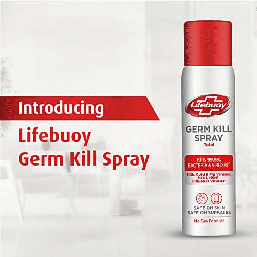 Lifebuoy Germ Protection Spray Total - Kills 99.9% Bacteria & Viruses, 85 ml  