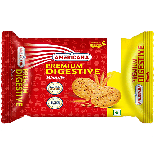 Americana Digestive Biscuits - Premium, Rich In Fibre & Nutrients, Healthy, 67.5 g  