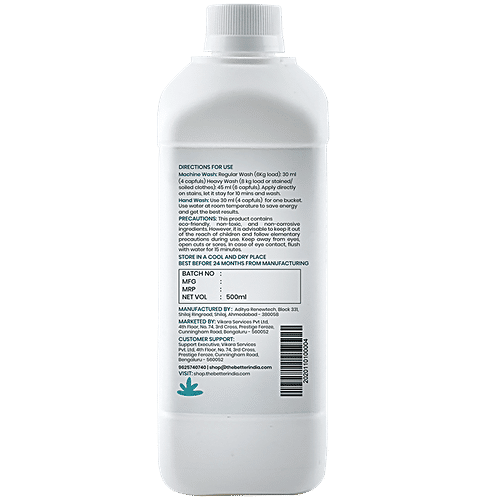 The Better Home Eco Friendly Laundry Liquid, 500 ml  