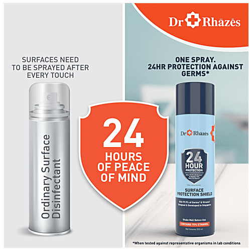 Dr Rhazes 24 Hour Surface Protection Shield, 250 ml (Pack of 3) 