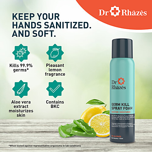 Dr Rhazes Germ Kill Spray Foam, 110 ml (Pack of 2) 