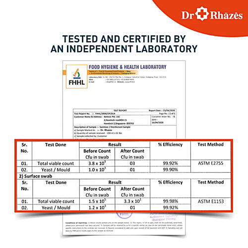 Dr Rhazes Germ Kill Spray Foam, 110 ml (Pack of 2) 