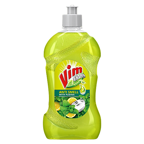 Vim Dishwash Anti Smell Liquid - Pudina, 500 ml  
