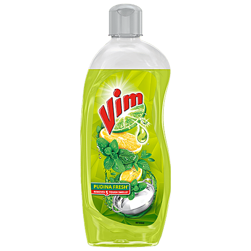 Vim Pudina Fresh Dishwash Gel, 500 ml  Degreasing Power of Lemons