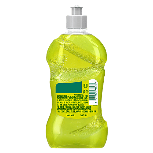 Vim Dishwash Anti Smell Liquid - Pudina, 500 ml  