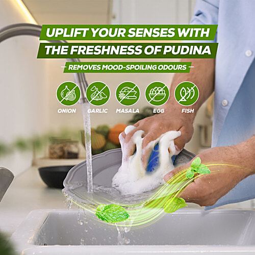 Vim Pudina Fresh Dishwash Gel, 500 ml  Degreasing Power of Lemons