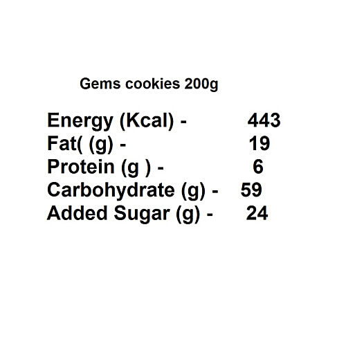 Kabhi B Gems Cookies, 200 g PACKET 