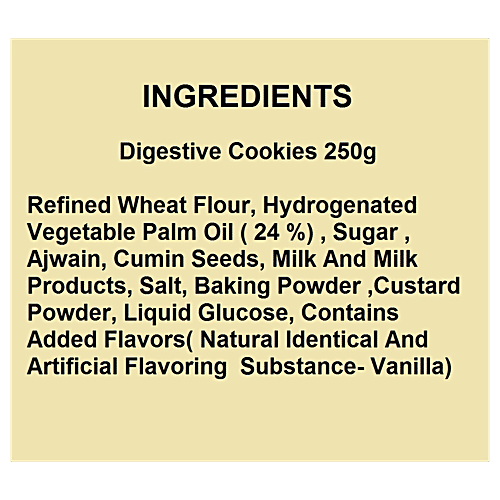 Kabhi B Digestive Cookies, 250 g PACKET 