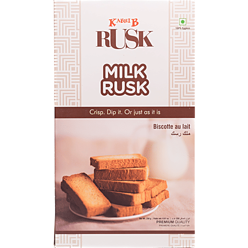 KABHI B Milk Bread Toast, 250 g  Premium Quality, Crisp & Dip It