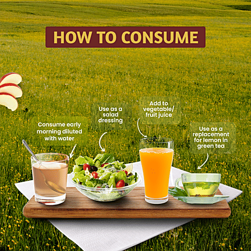 Dabur Himalayan Apple Cider Vinegar - With Mother, Raw, Unfiltered & Unpasteurised, 500 ml No Added Preservatives & Color