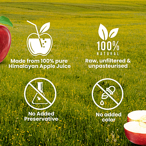 Dabur Himalayan Apple Cider Vinegar - With Mother, Raw, Unfiltered & Unpasteurised, 500 ml No Added Preservatives & Color