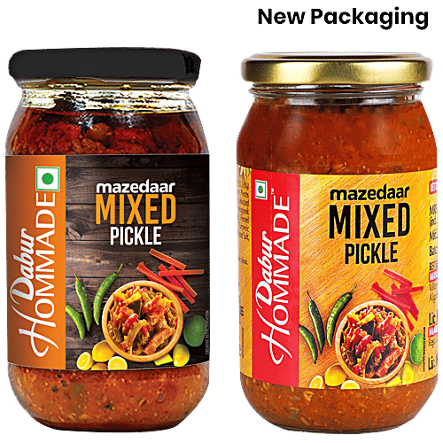 Dabur Hommade Mazedaar Mixed Pickle, 400 g