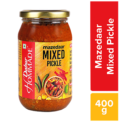 Dabur Hommade Mazedaar Mixed Pickle, 400 g