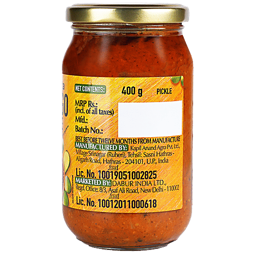 Dabur Hommade Mango Pickle, 400 g  