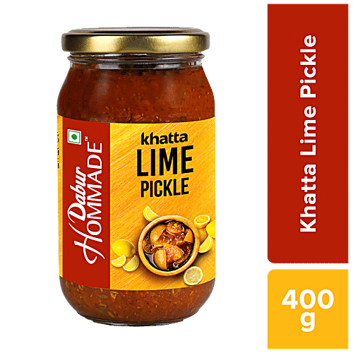 Dabur Hommade Lime Pickle, 400 g  