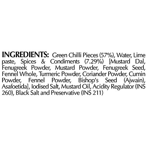 Dabur Hommade Green Chilli Pickle, 400 g  