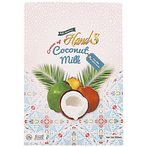 HandS Cream Of Coconut Milk - 6% Fat, Natural & Real Taste, 200 ml  No Preservatives