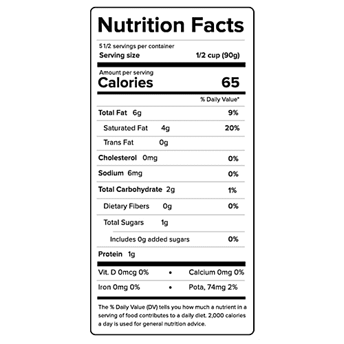 HandS Cream Of Coconut Milk - 6% Fat, Natural & Real Taste, 200 ml  No Preservatives