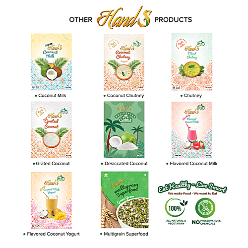 HandS Cream Of Coconut Milk - 6% Fat, Natural & Real Taste, 200 ml  No Preservatives