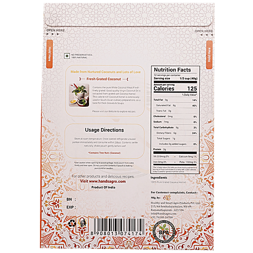 Buy HandS Fresh Grated Coconut Natural & Real Taste Online at Best Price of Rs 175 bigbasket