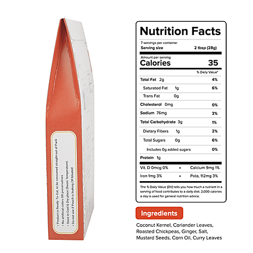 Buy HandS Coriander Coconut Chutney Natural & Real Taste Online at Best Price of Rs 70 bigbasket