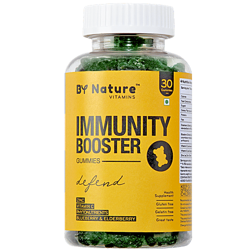 By Nature Immunity Booster Vitamin Gummies With Vitamin C & Zinc, 30 pcs  Gluten Free