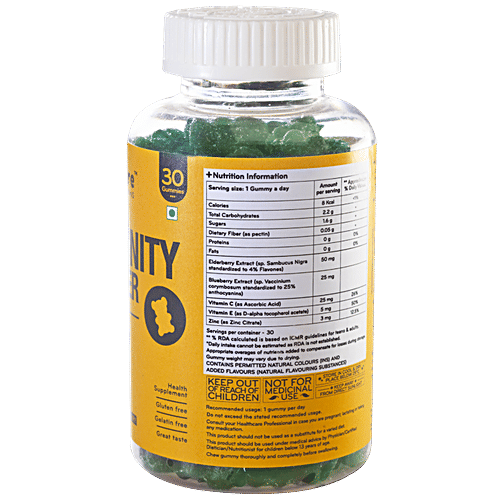 By Nature Immunity Booster Vitamin Gummies With Vitamin C & Zinc, 30 pcs  Gluten Free