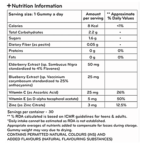 By Nature Immunity Booster Vitamin Gummies With Vitamin C & Zinc, 30 pcs  Gluten Free