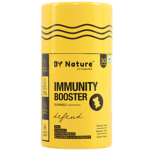 By Nature Immunity Booster Vitamin Gummies With Vitamin C & Zinc, 30 pcs  Gluten Free