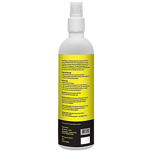 SAFE & SOUND 24 Hrs Surface Disinfectant With Nano Silver, 400 ml  