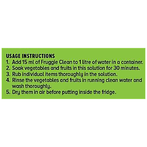 SAFE & SOUND 30 Minutes Fruggie Clean With Neem Oil, 500 ml  