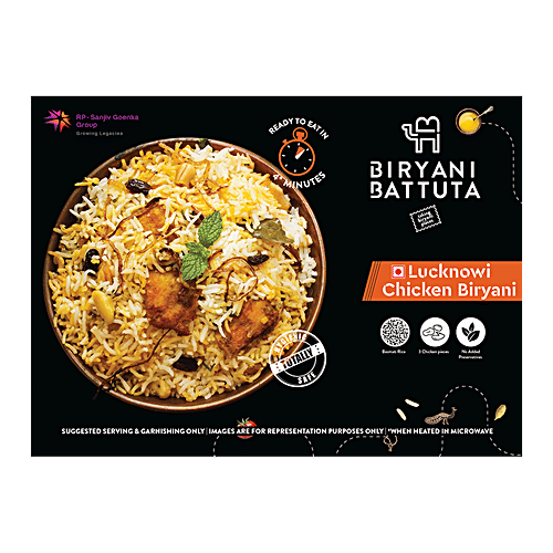 Biryani Battuta Lucknowi Chicken Biryani, 400 g  