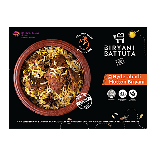 Biryani Battuta Hyderabadi Mutton Biryani, 400 g  