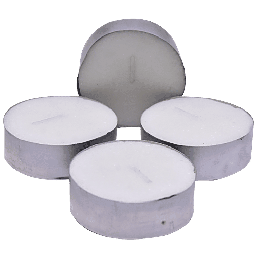 Dia Craft Tealight Candle - White, 24hour, 4 pcs  