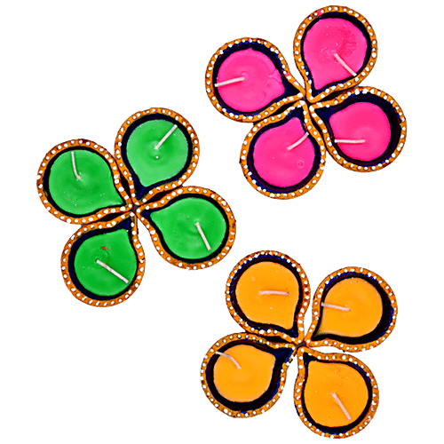 Dia Craft Dia Craft Designer Wax Diya Box - 1b, 12 pcs  