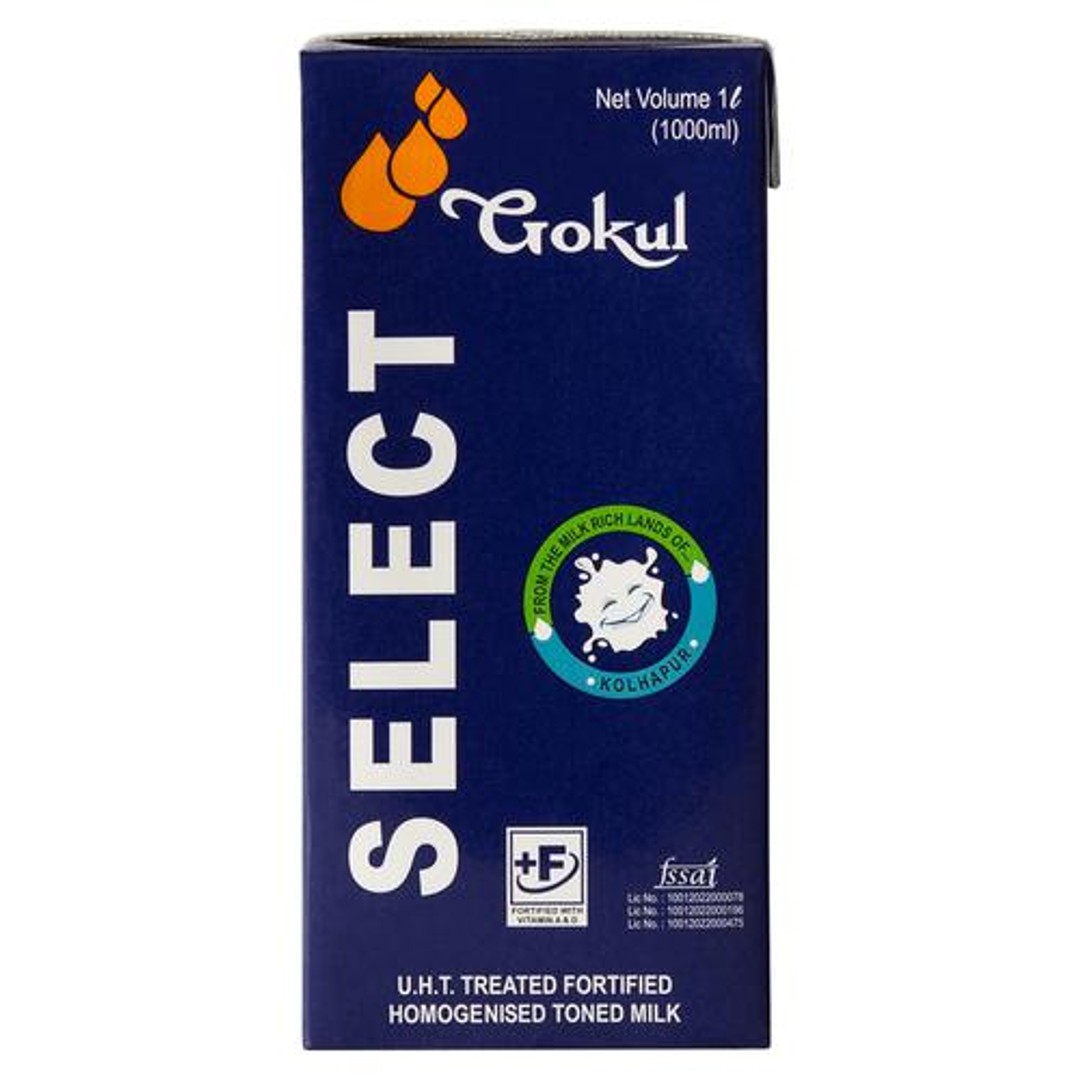 Buy Gokul Select UHT Treated & Homogenised Toned Milk Online at Best