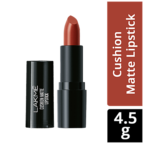 Lakme Cushion Matte Lipstick, 4.5 g Red Ruby 