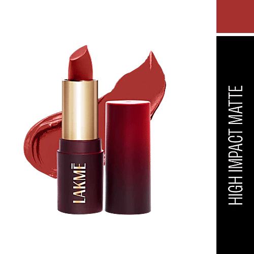 Lakme Forever Matte Lipstick, 4.5 g Pink Date Made With French Rose Oil Extracts
