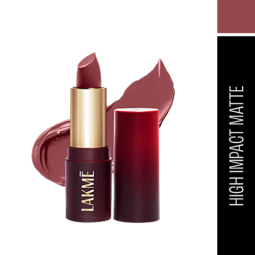 Lakme Forever Matte Lipstick, 4.5 g Pink Rose Made With French Rose Oil Extracts