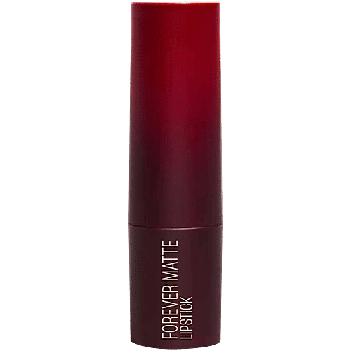 Lakme Forever Matte Lipstick, 4.5 g Plum Obsession Made With French Rose Oil Extracts