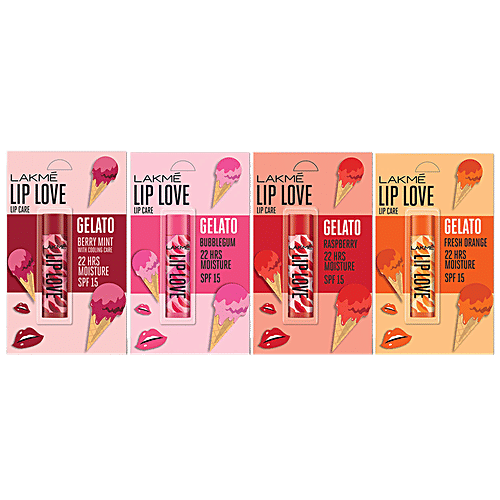 Lakme Lip Love Gelato Chapstick, 4.5 g Raspberry 