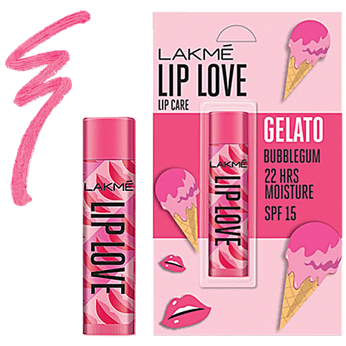 Lakme Lip Love Gelato Chapstick, 4.5 g Bubblegum