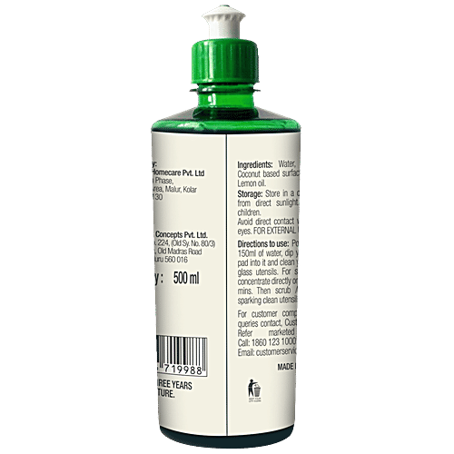 bb home Herbal Dishwash Liquid Gel, 500 ml Bottle 