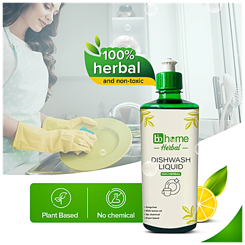 bb home Herbal Dishwash Liquid Gel, 500 ml Bottle 