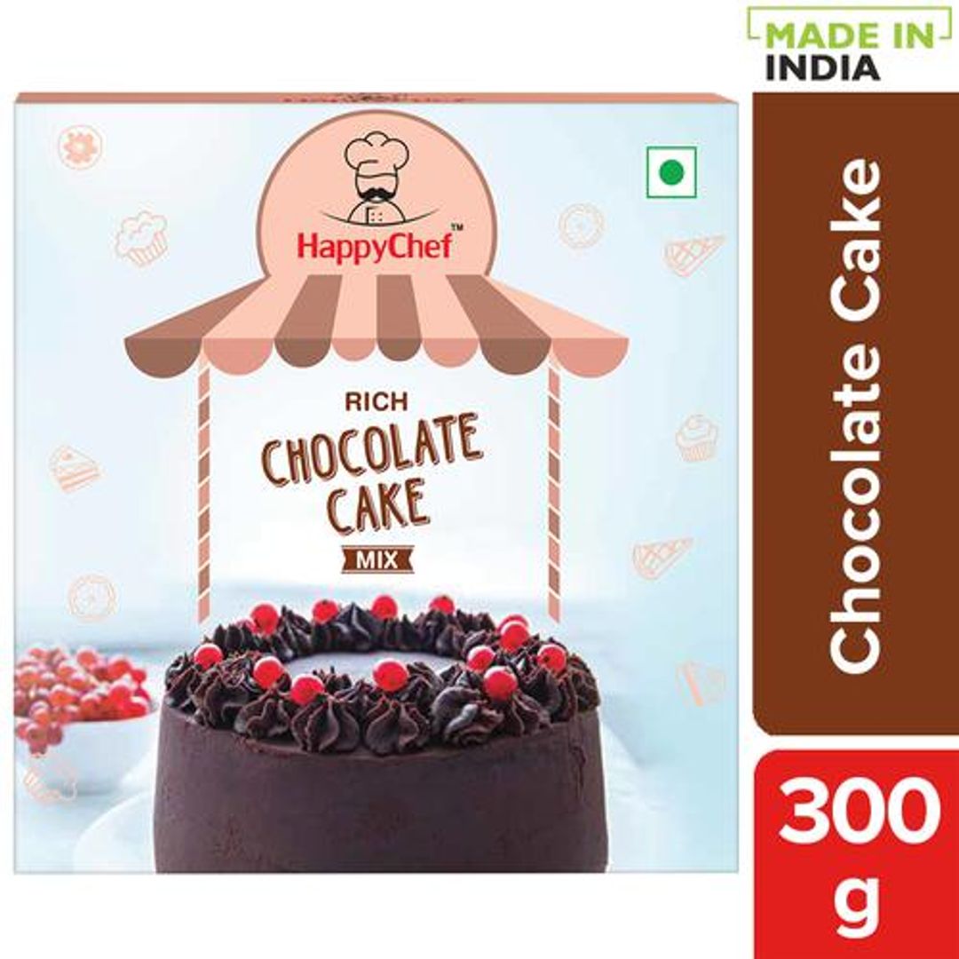 HappyChef Rich Chocolate Cake Mix - Quick & Easy, 300 g 